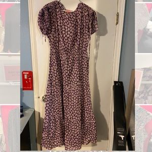 Daisy print maxi dress